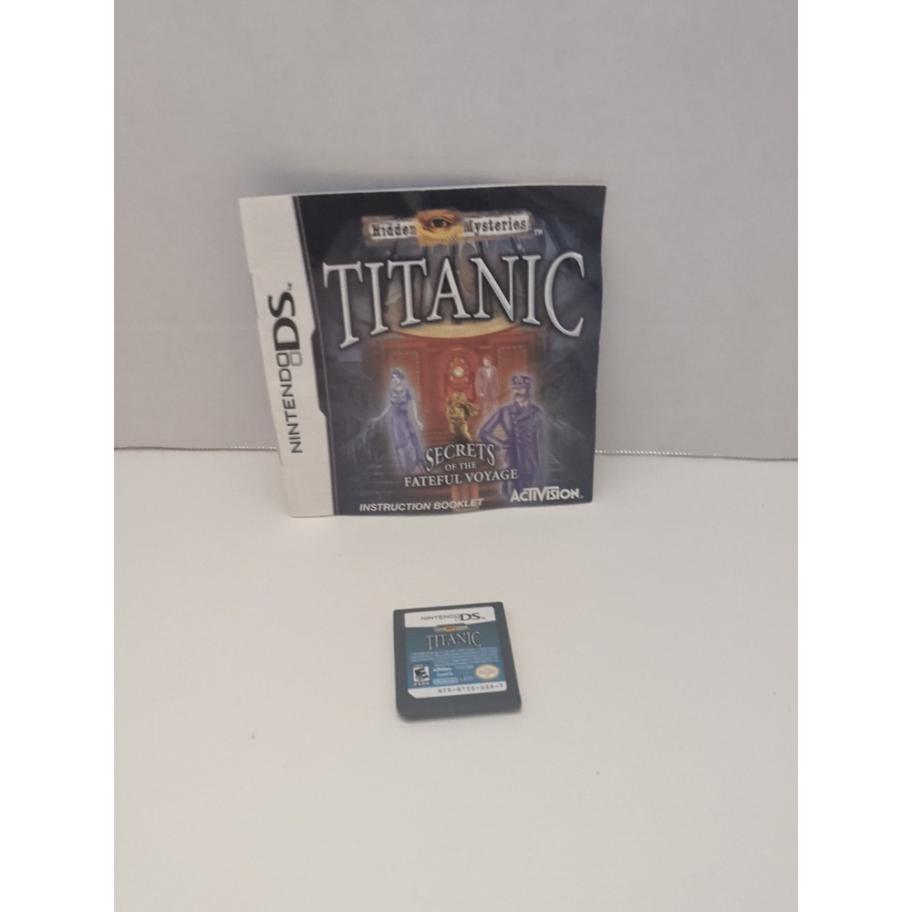 Hidden Mysteries Titanic Secrets of the Fateful Voyage Nintendo DS Game & Manual